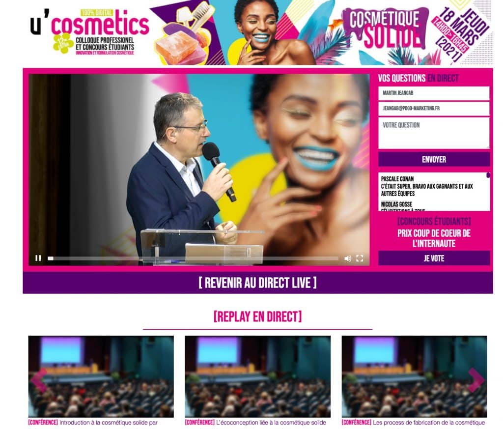 Webconférence U'Cosmetics
